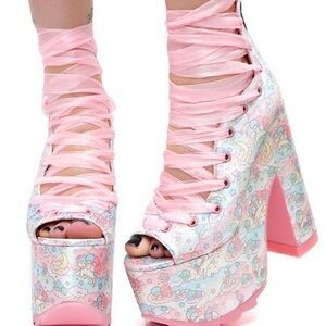 YRU x Sanrio Little Twin Stars collab - ballet bae platform shoes